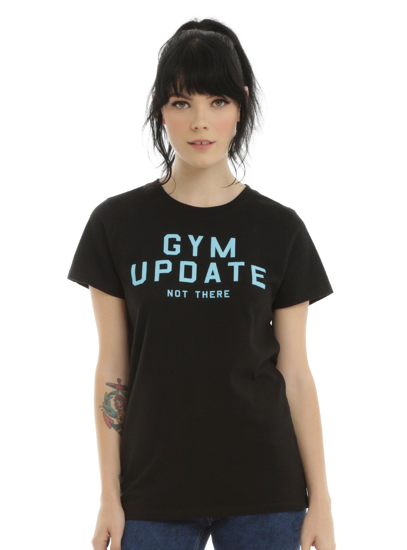 Gym Update Girls T-Shirt, BLACK, hi-res