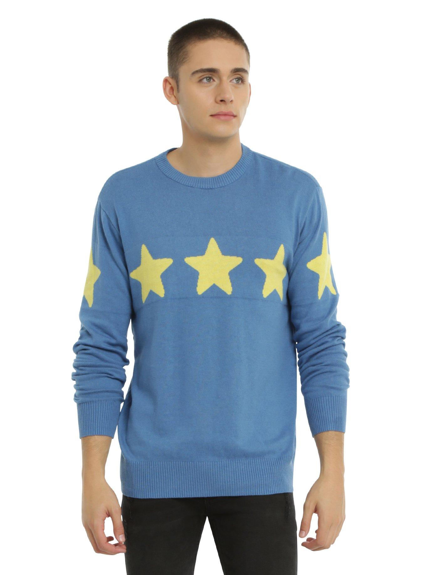 Cartoon Network Steven Universe Blue Star Guys Sweater, BLUE, hi-res