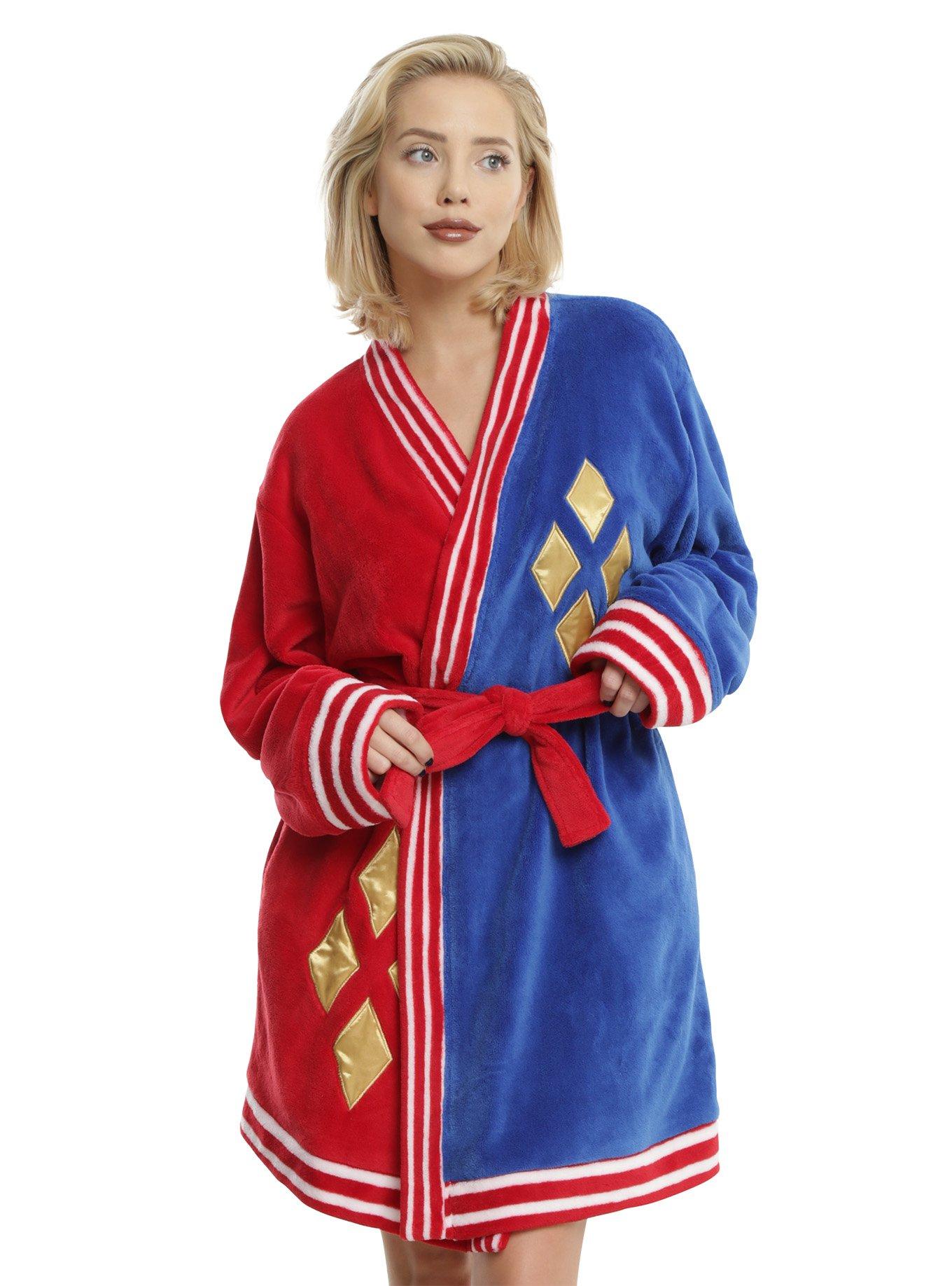 DC Comics Suicide Squad Harley Quinn Girls Robe, MULTI, hi-res