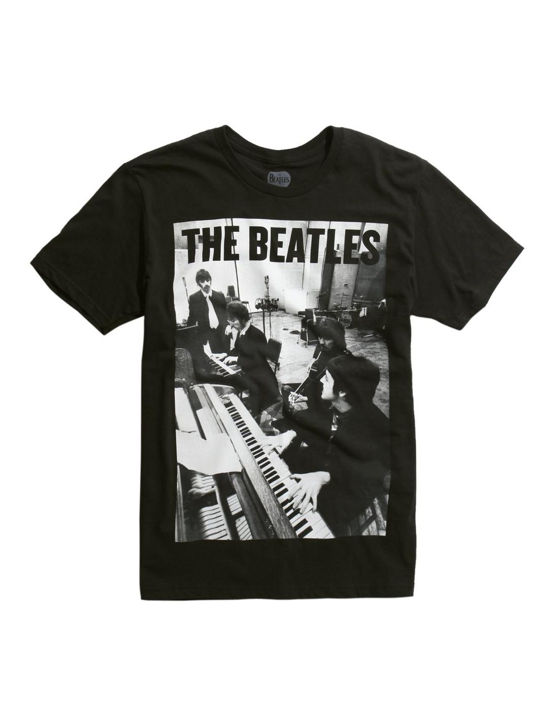 The Beatles Piano Photo T-Shirt, BLACK, hi-res