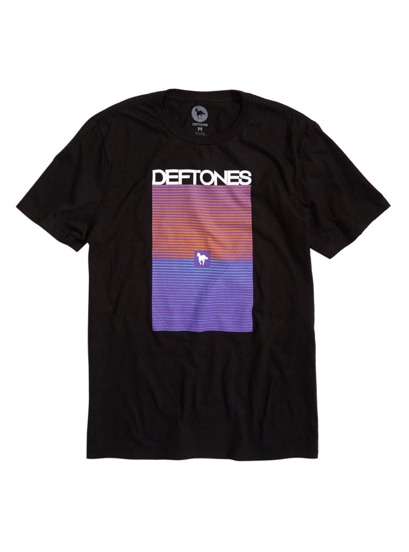 Deftones Pony Stripes T Shirt Hot Topic