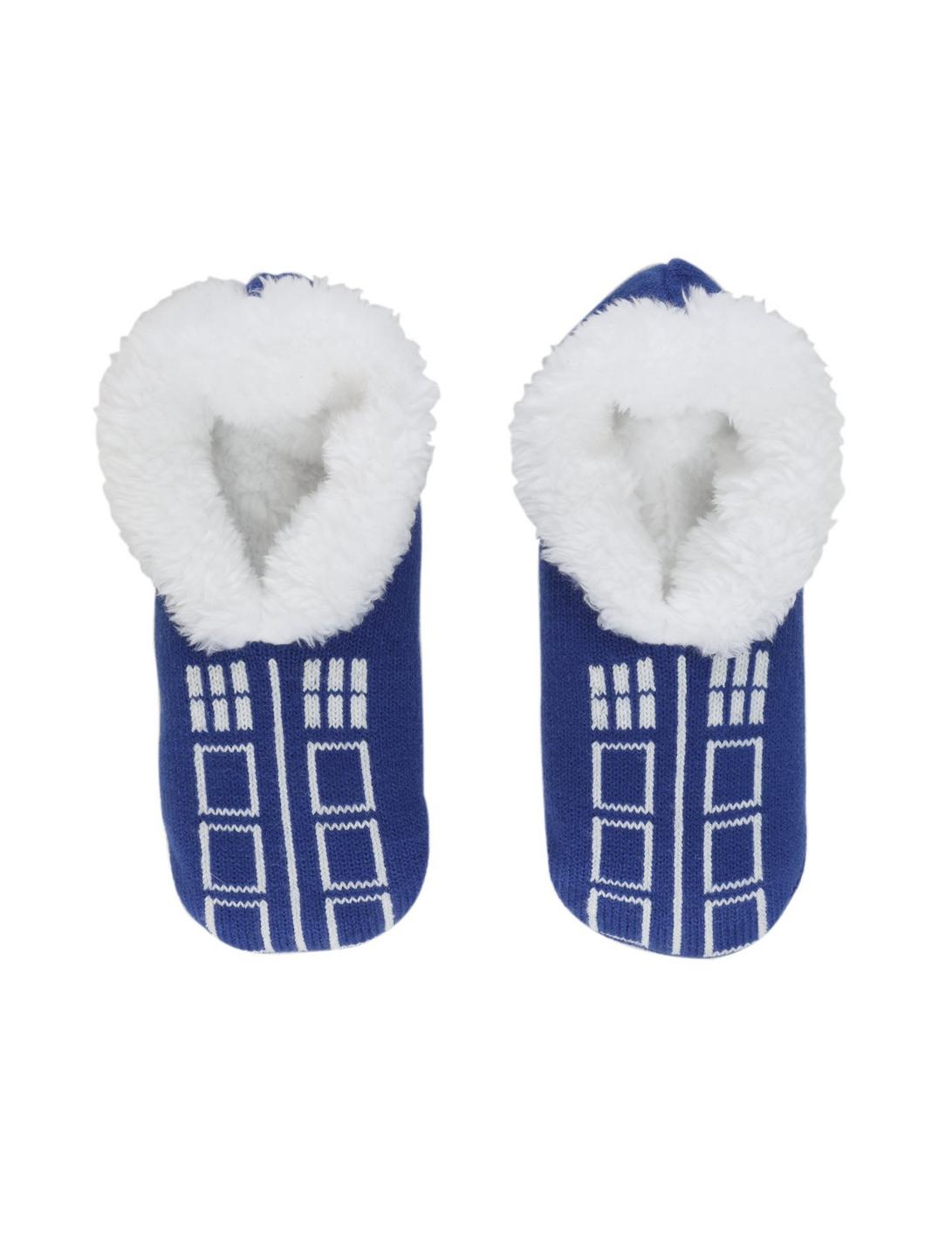 Doctor Who TARDIS Cozy Slippers, , hi-res