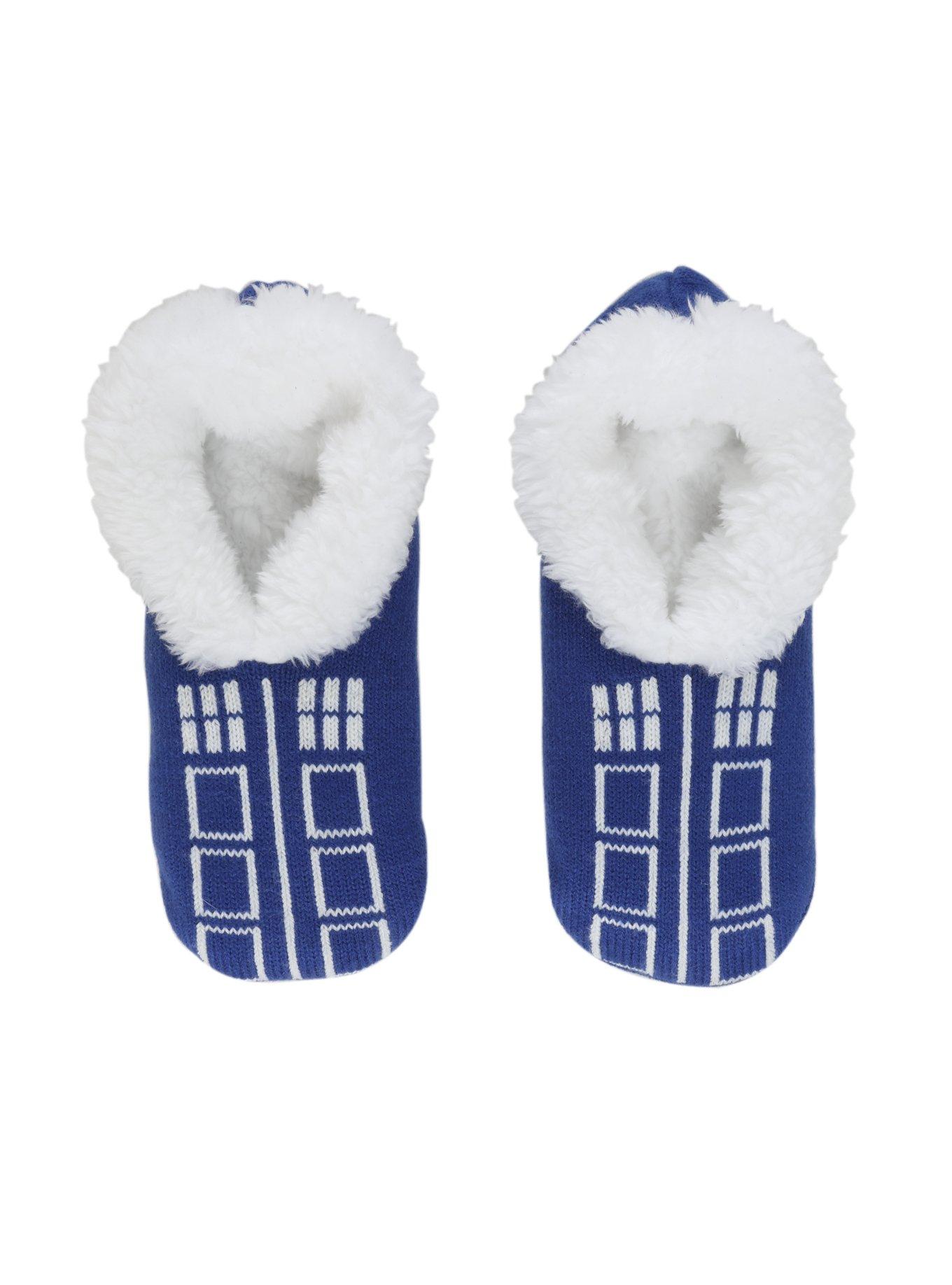 Doctor Who TARDIS Cozy Slippers, , hi-res