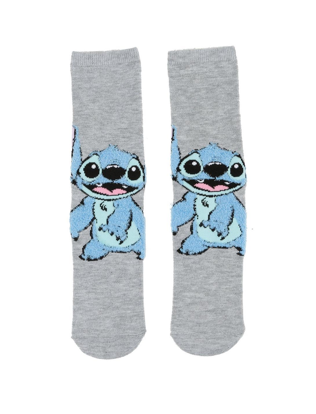 Disney Lilo & Stitch Fuzzy Stitch Socks | Hot Topic