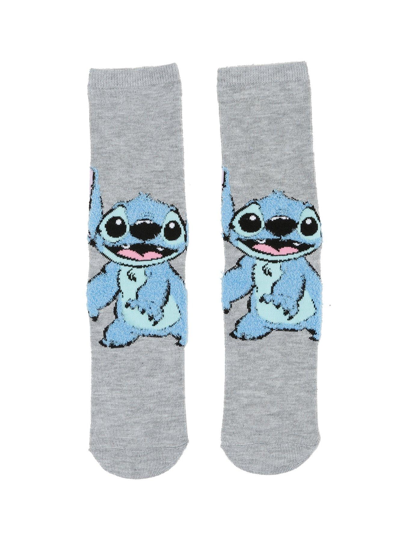 Disney Lilo & Stitch Fuzzy Stitch Socks, , hi-res