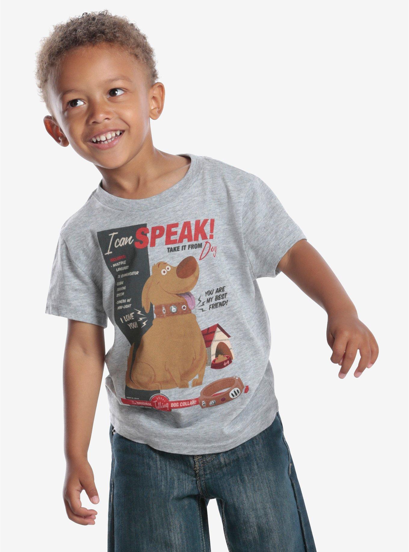 Disney Pixar Up Dug Talking Dog Vintage Toddler Tee, HEATHER GREY, hi-res