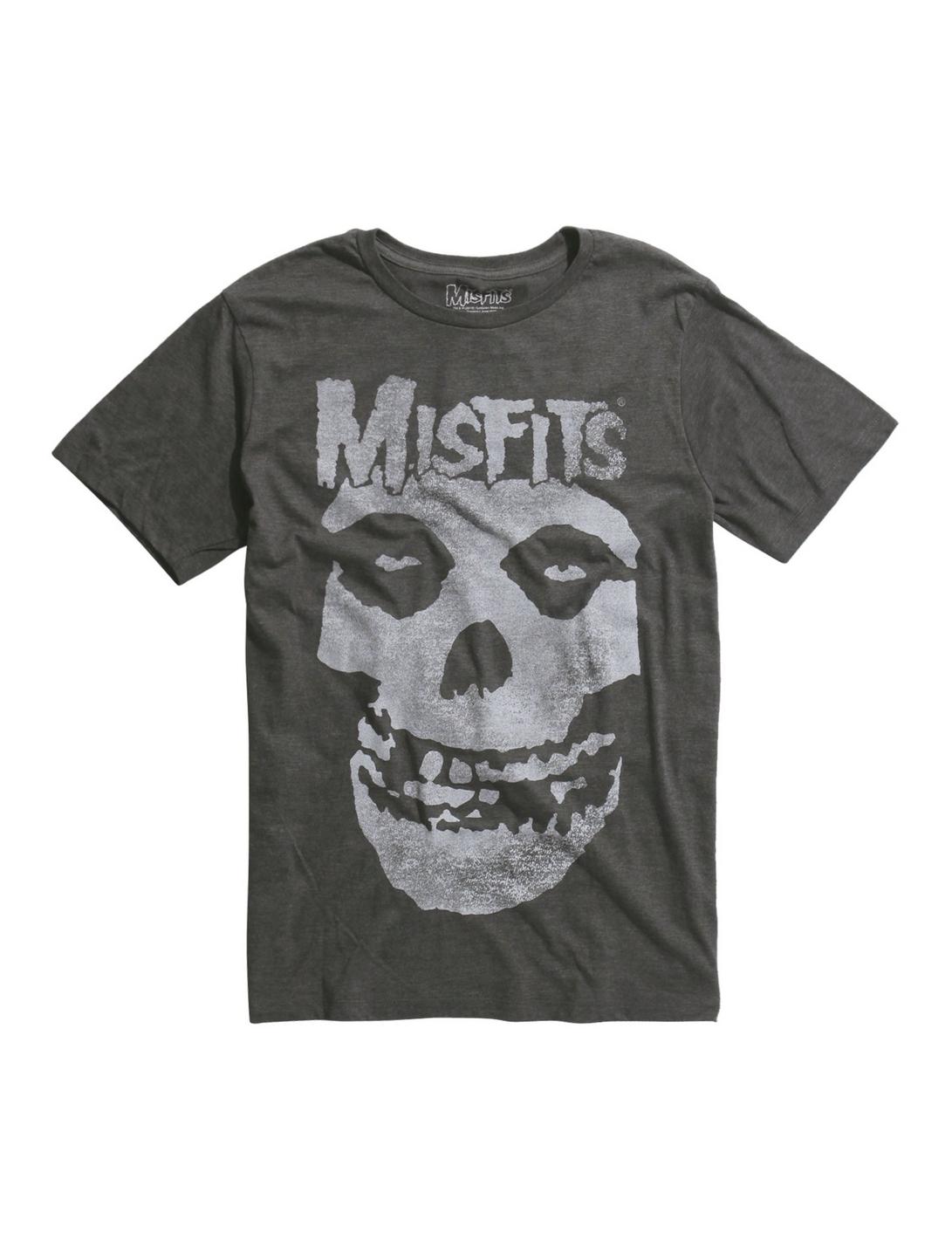 Plus Size Misfits Fiend Skull Tri-Blend T-Shirt, CHARCOAL HEATHER, hi-res