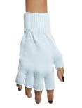 Pastel Blue Fingerless Gloves, , hi-res