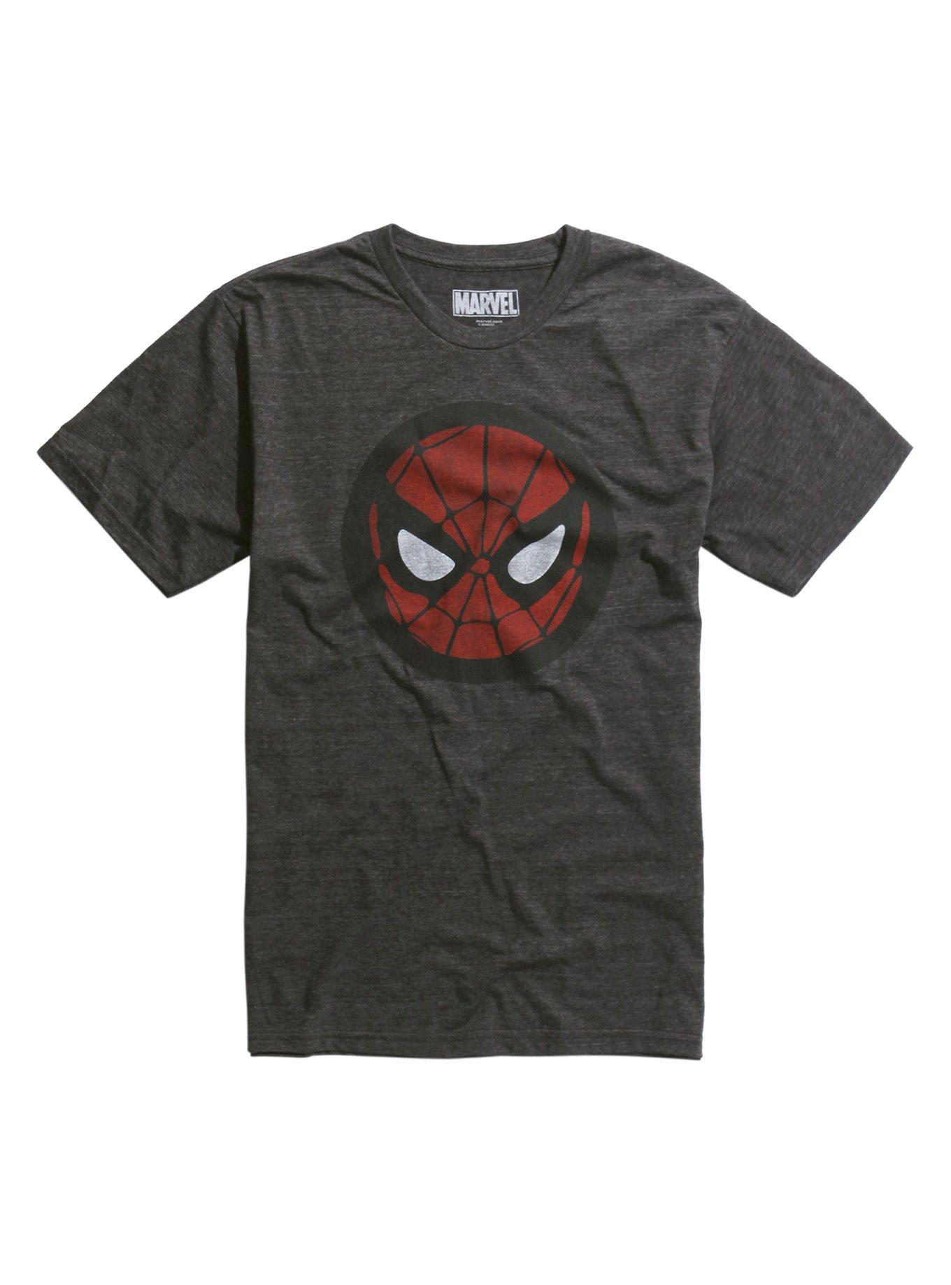 Marvel Spider-Man Face Logo Tri-Blend T-Shirt | Hot Topic