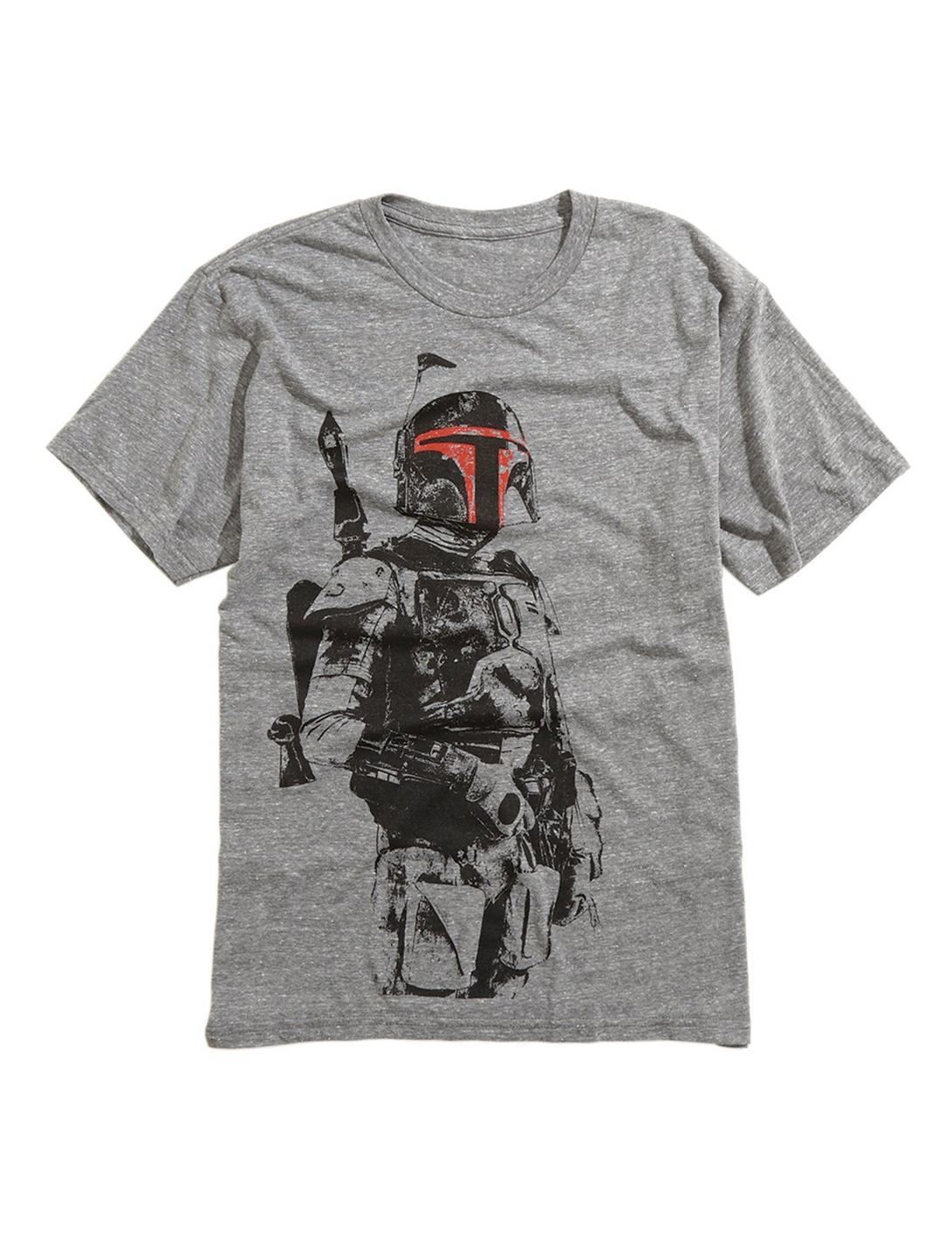 Star Wars Boba Fett Outline T-Shirt, GREY, hi-res