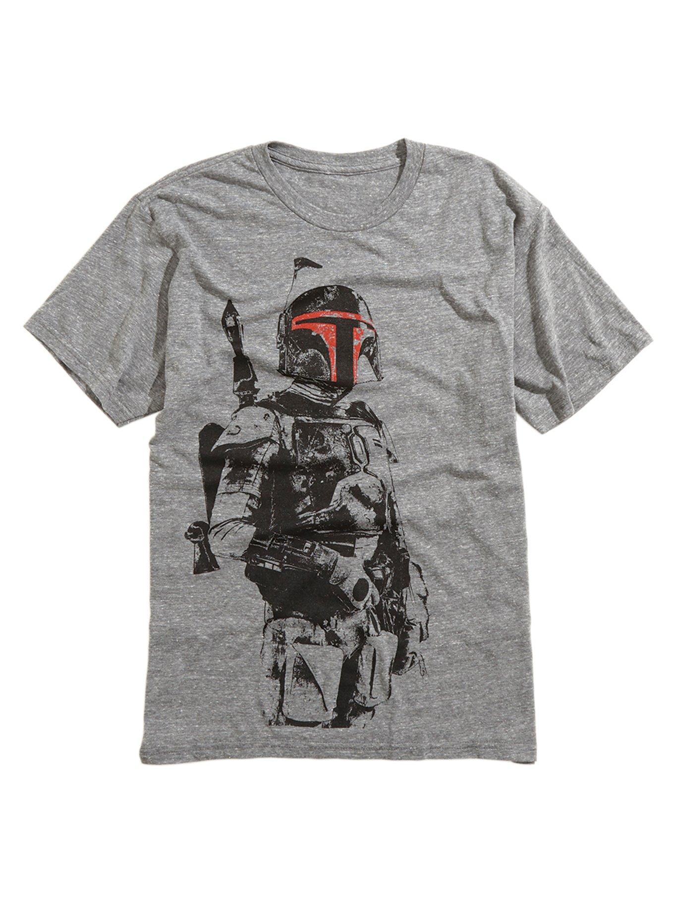 Star Wars Boba Fett Outline T-Shirt, GREY, hi-res