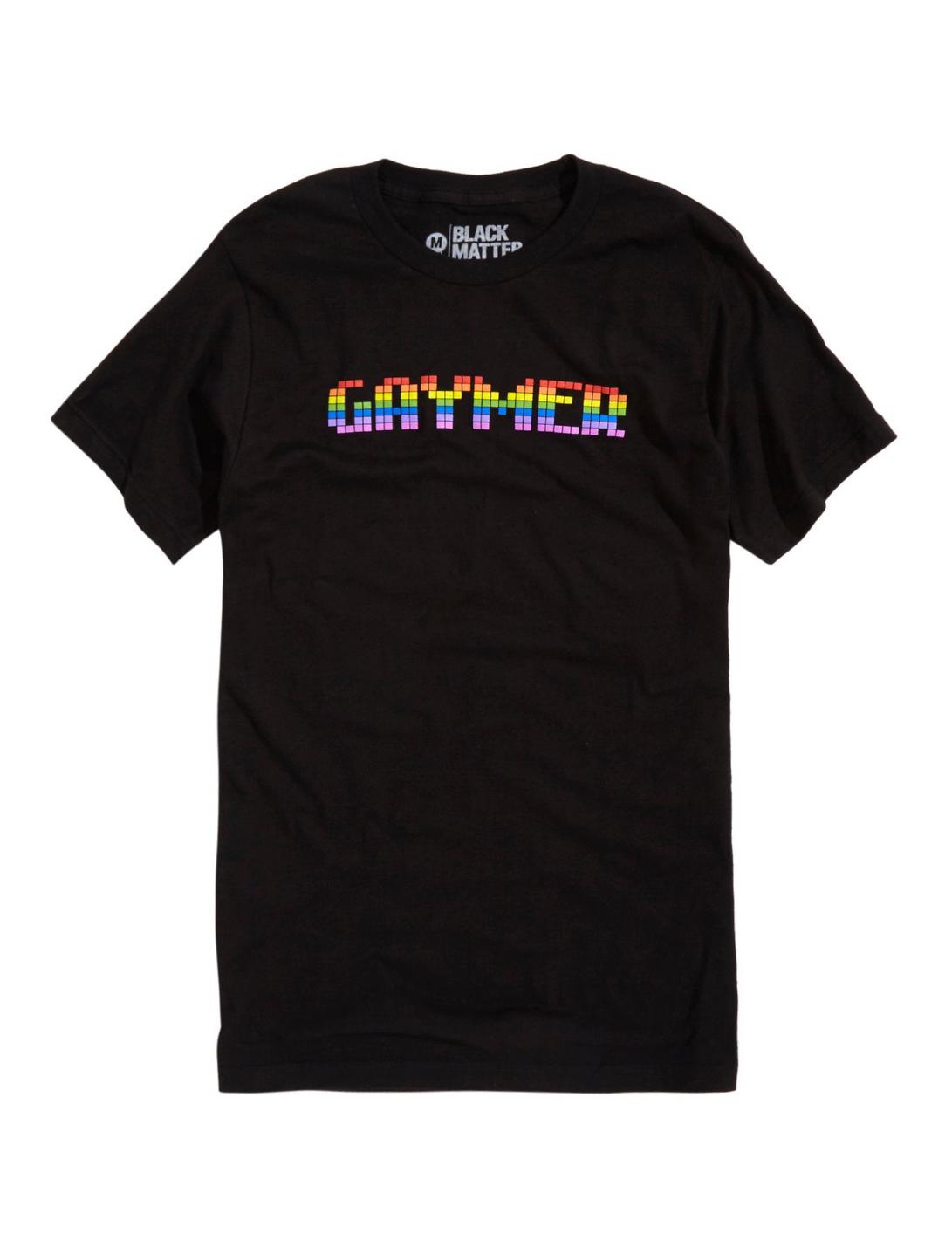 Rainbow Gaymer T-Shirt, BLACK, hi-res