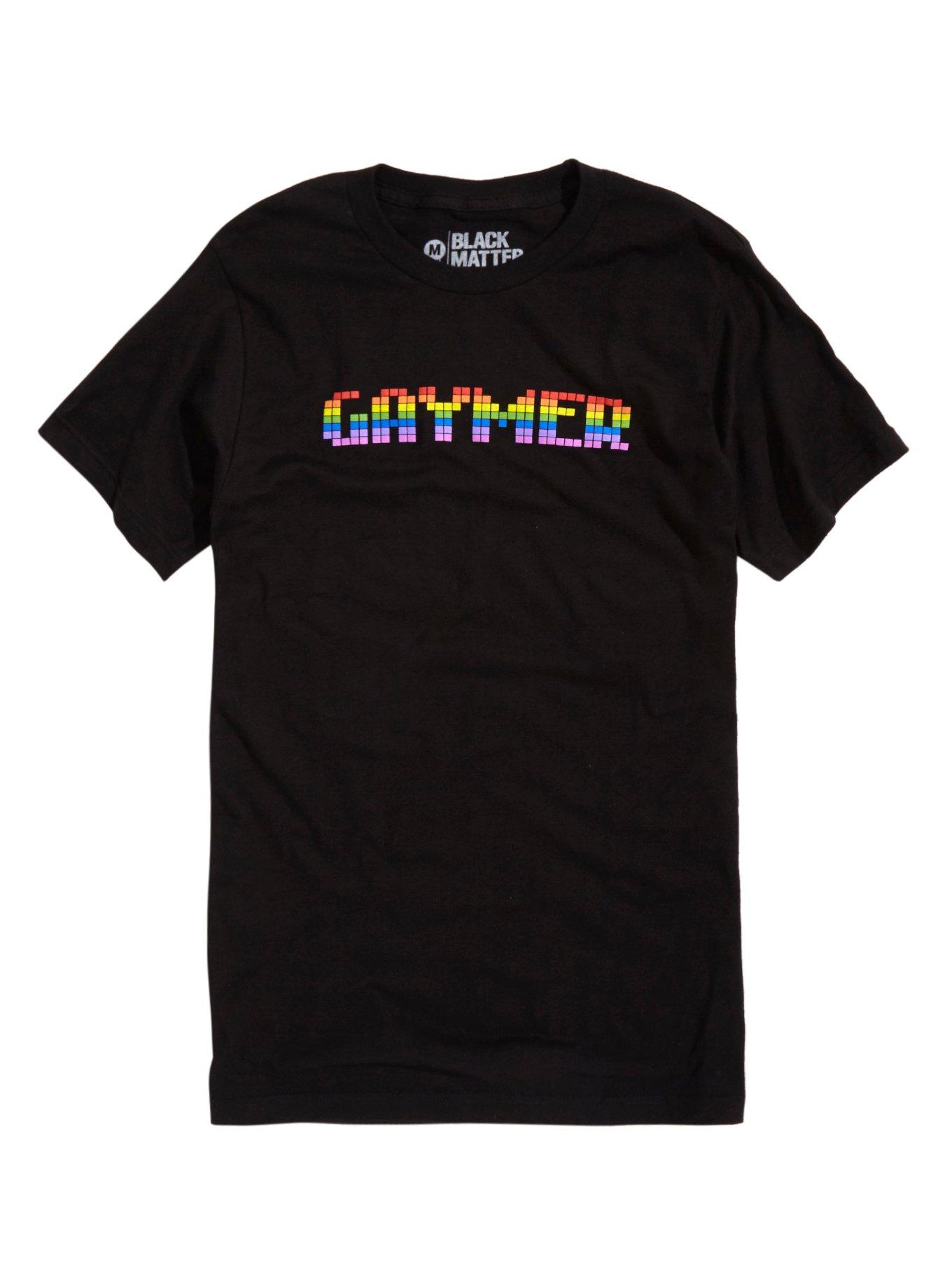 Rainbow Gaymer T-Shirt, BLACK, hi-res