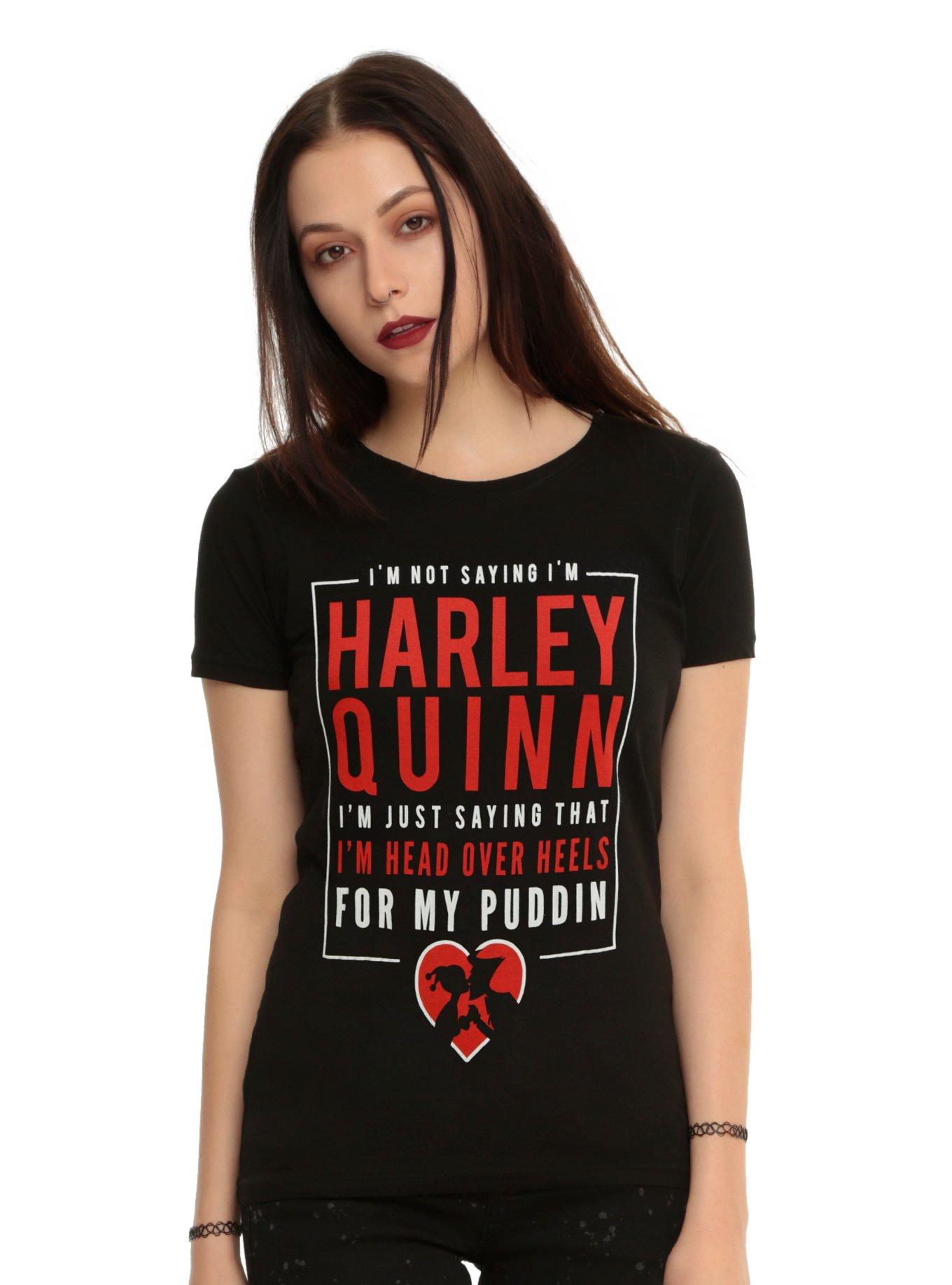 DC Comics Harley Quinn Puddin Girls T-Shirt, BLACK, hi-res