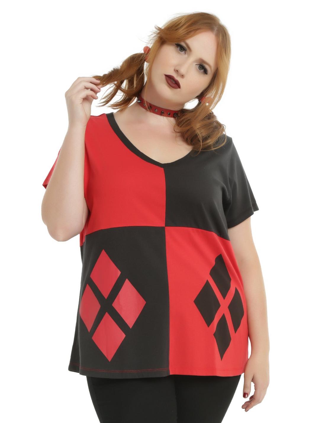 DC Comics Harley Quinn Cosplay Girls T-Shirt Plus Size, BLACK, hi-res