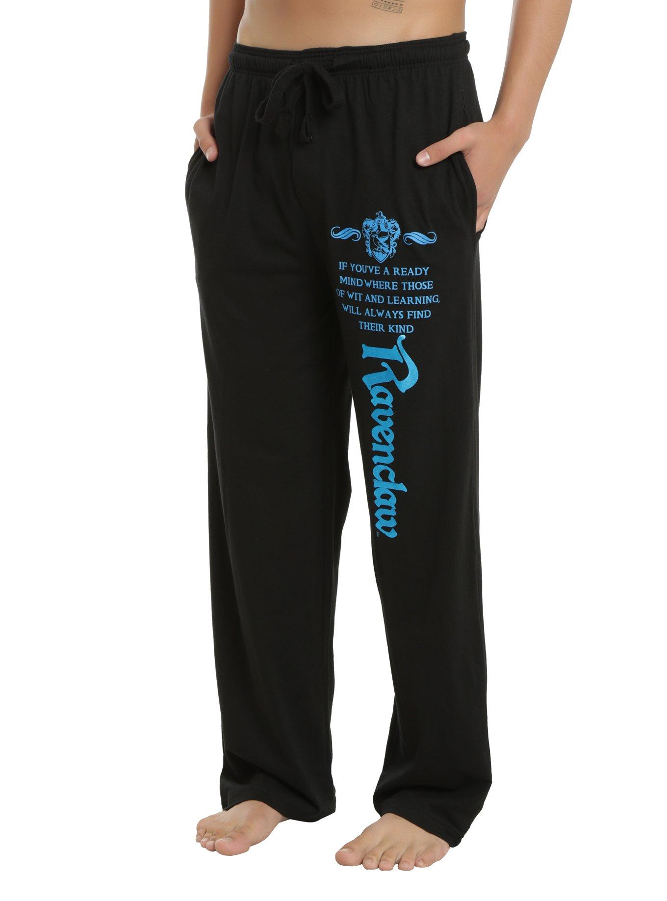 Harry Potter Ravenclaw Foil Guys Pajama Pants, BLACK, hi-res