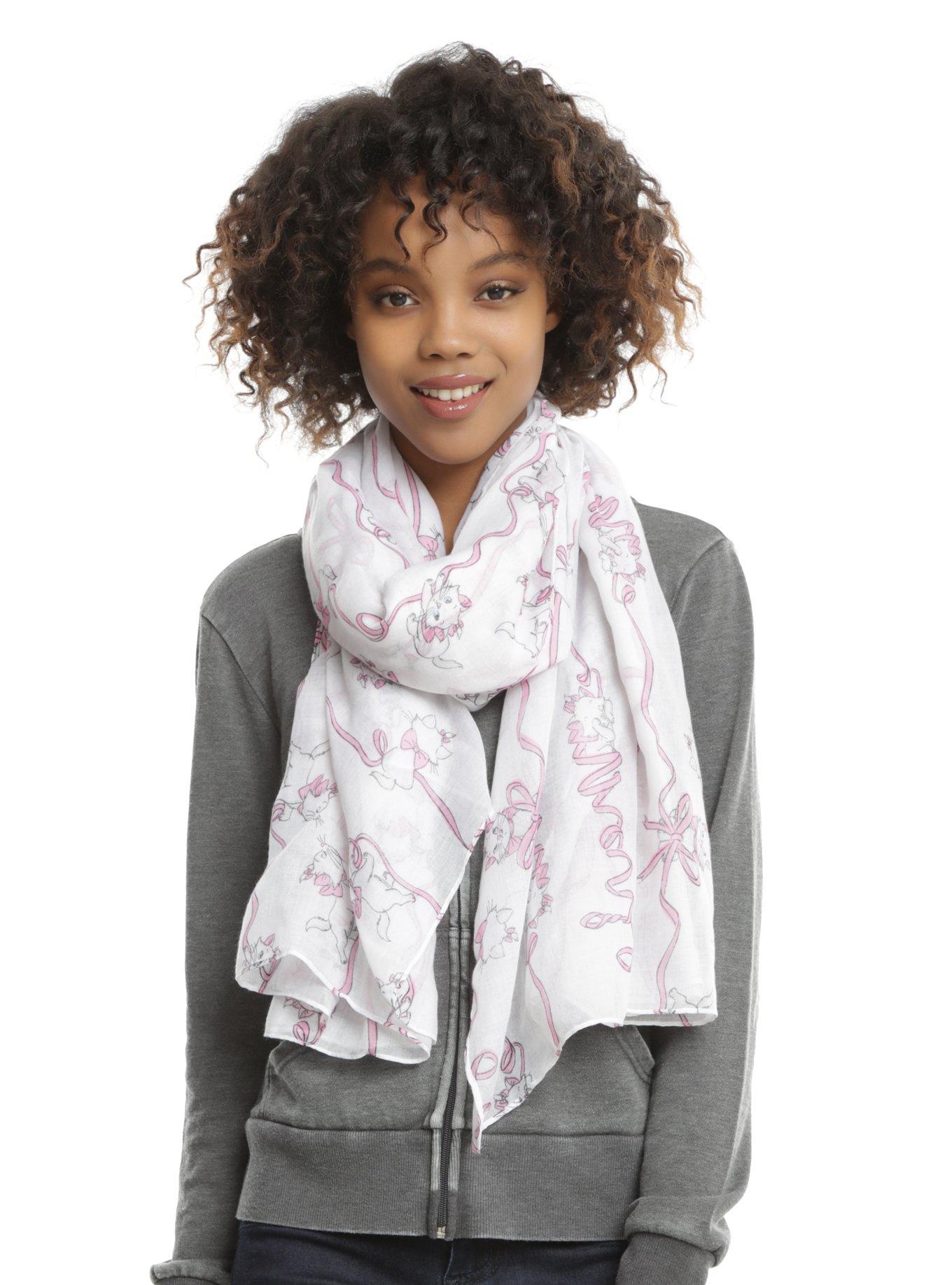 Disney The Aristocats Marie Ribbon Print Oblong Scarf, , hi-res