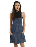 Denim Overall Pocket Dress, BLUE, hi-res