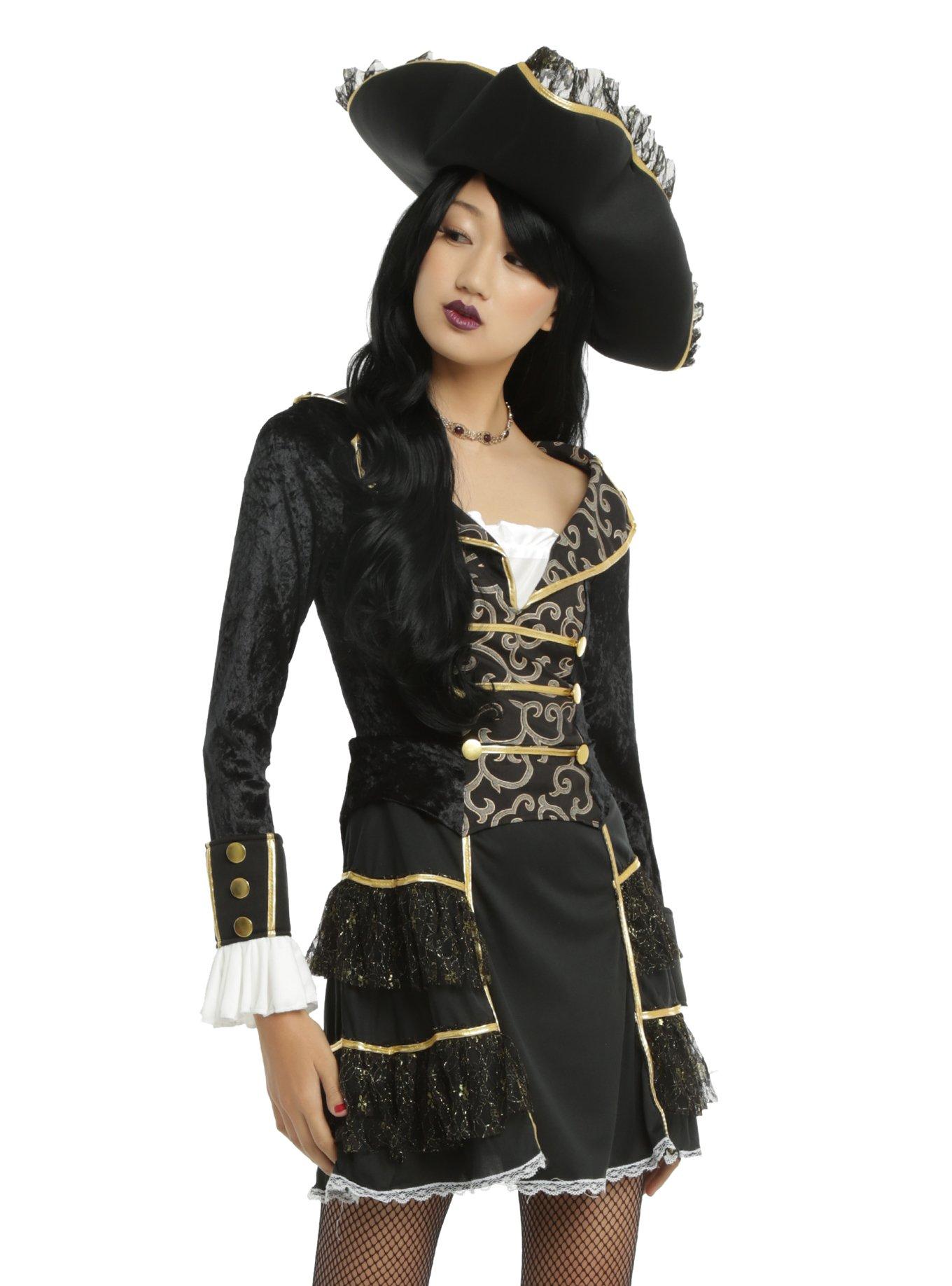 Pirate Captain Costume, BLACK, hi-res