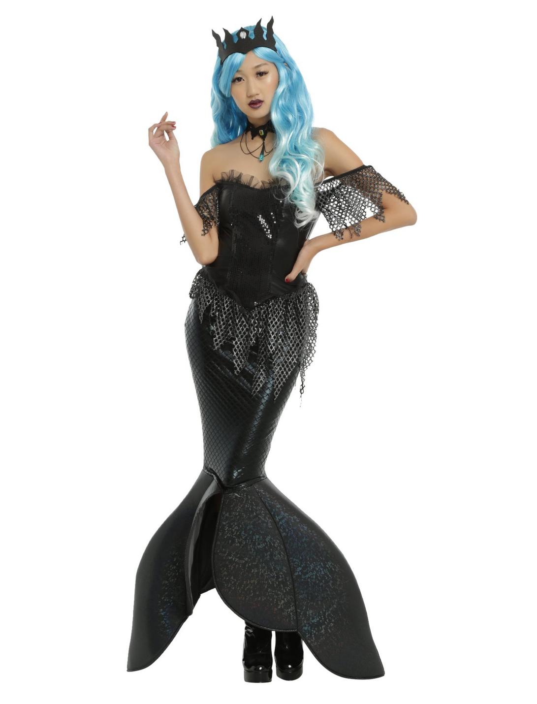 Dark Mermaid Costume, BLACK, hi-res