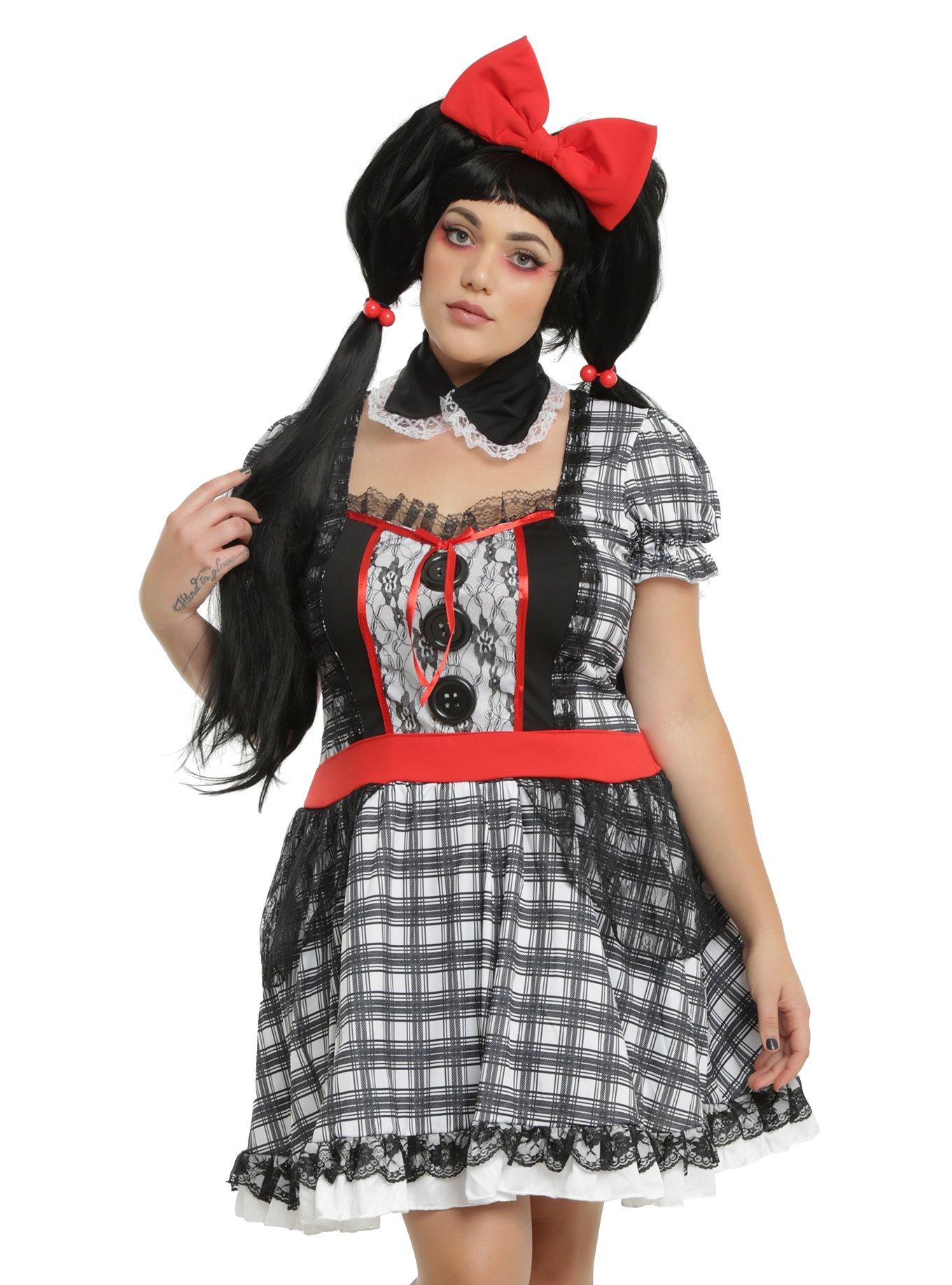 Babydoll Costume Plus Size, BLACK, hi-res