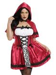 Dark Red Riding Hood Costume Plus Size, RED, hi-res