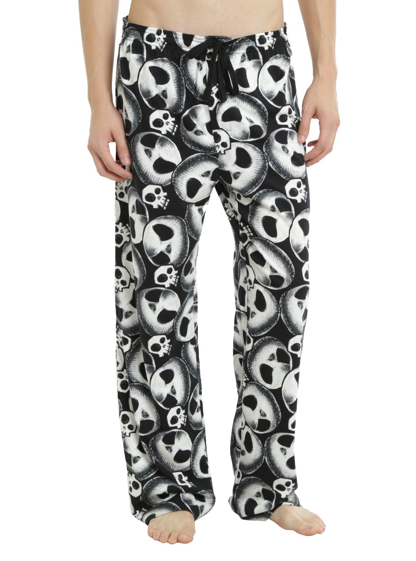  Disney Nightmare Before Christmas Lounge pants Jack Skellington  Mens Pyjama Bottoms Medium Black : Disney: Clothing, Shoes & Jewelry