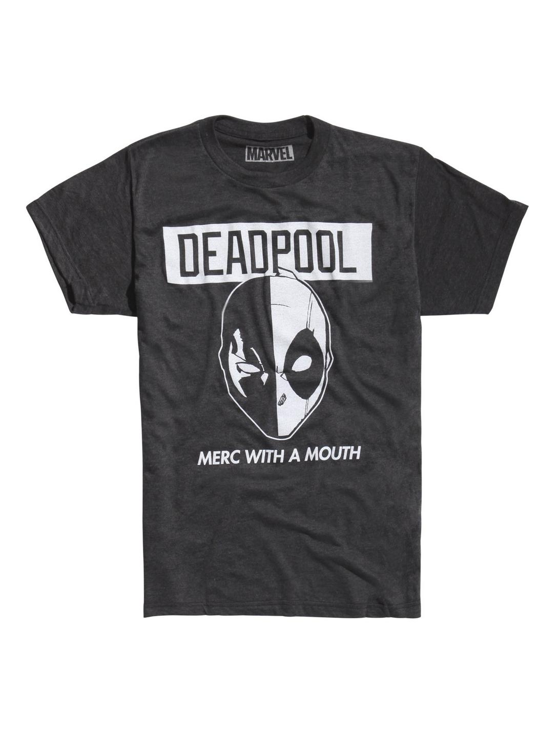 Marvel Deadpool Merc With A Mouth T-Shirt, BLACK, hi-res