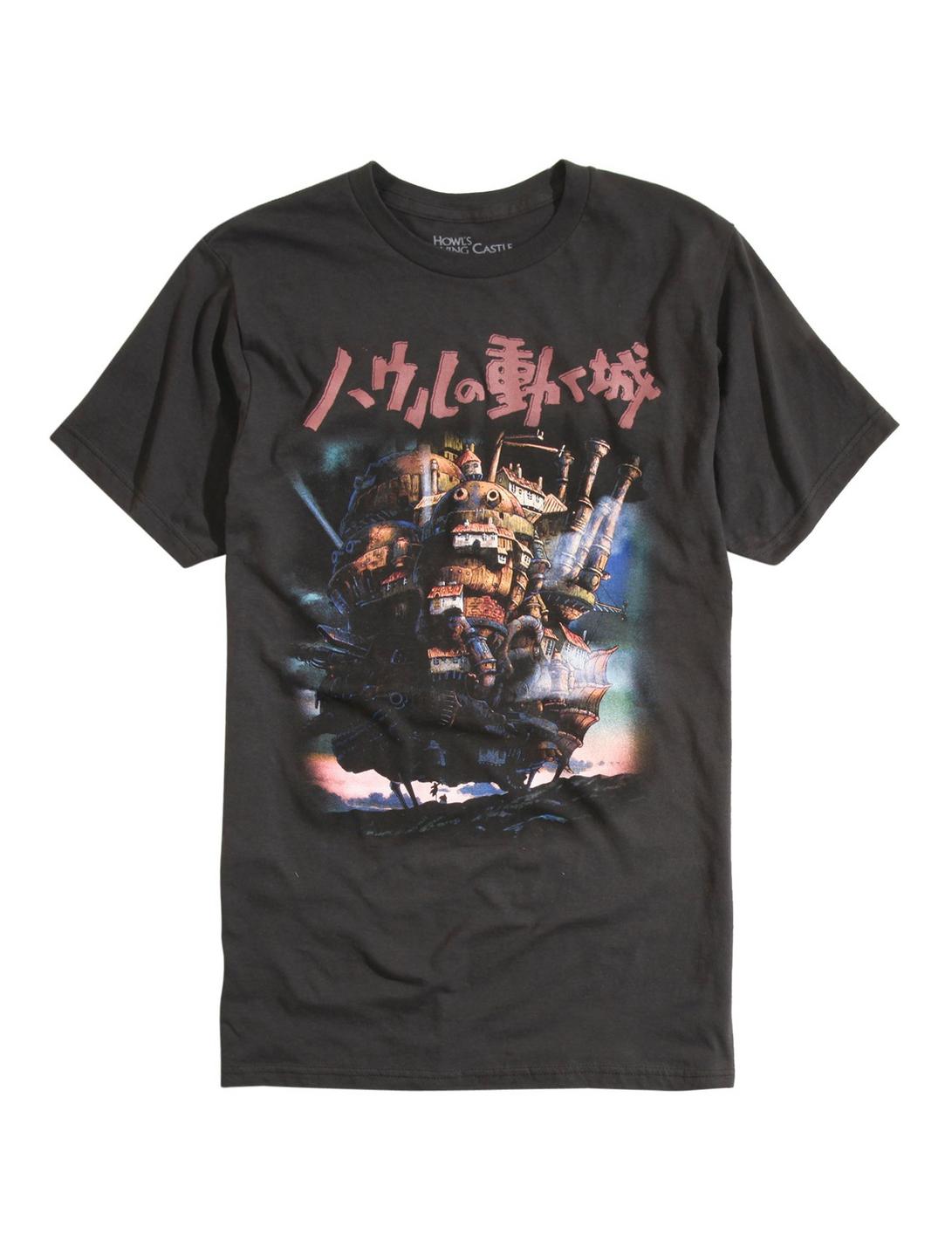 Studio Ghibli Howl's Moving Castle T-Shirt, BLACK, hi-res