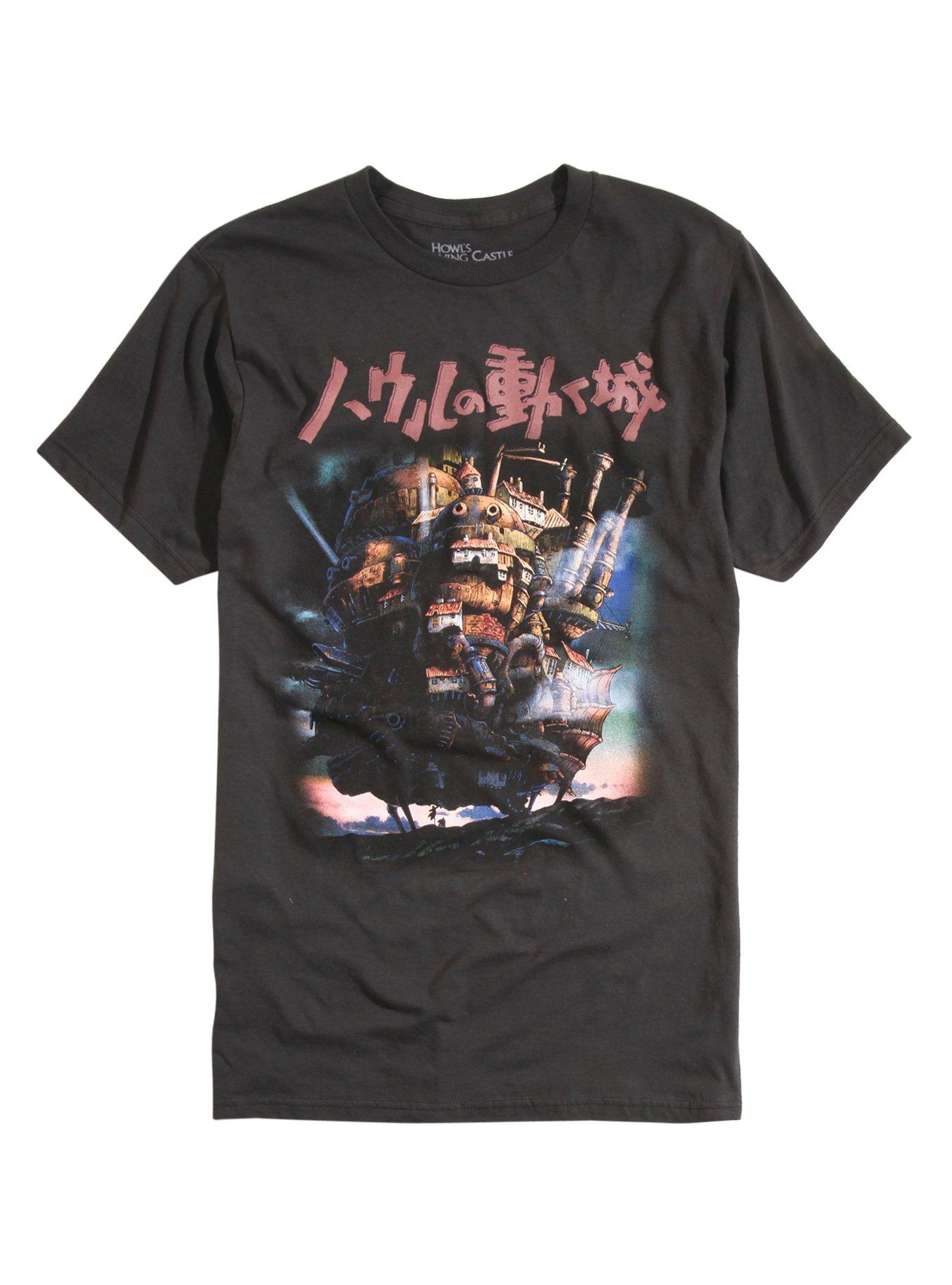 Studio Ghibli Howl's Moving Castle T-Shirt, BLACK, hi-res