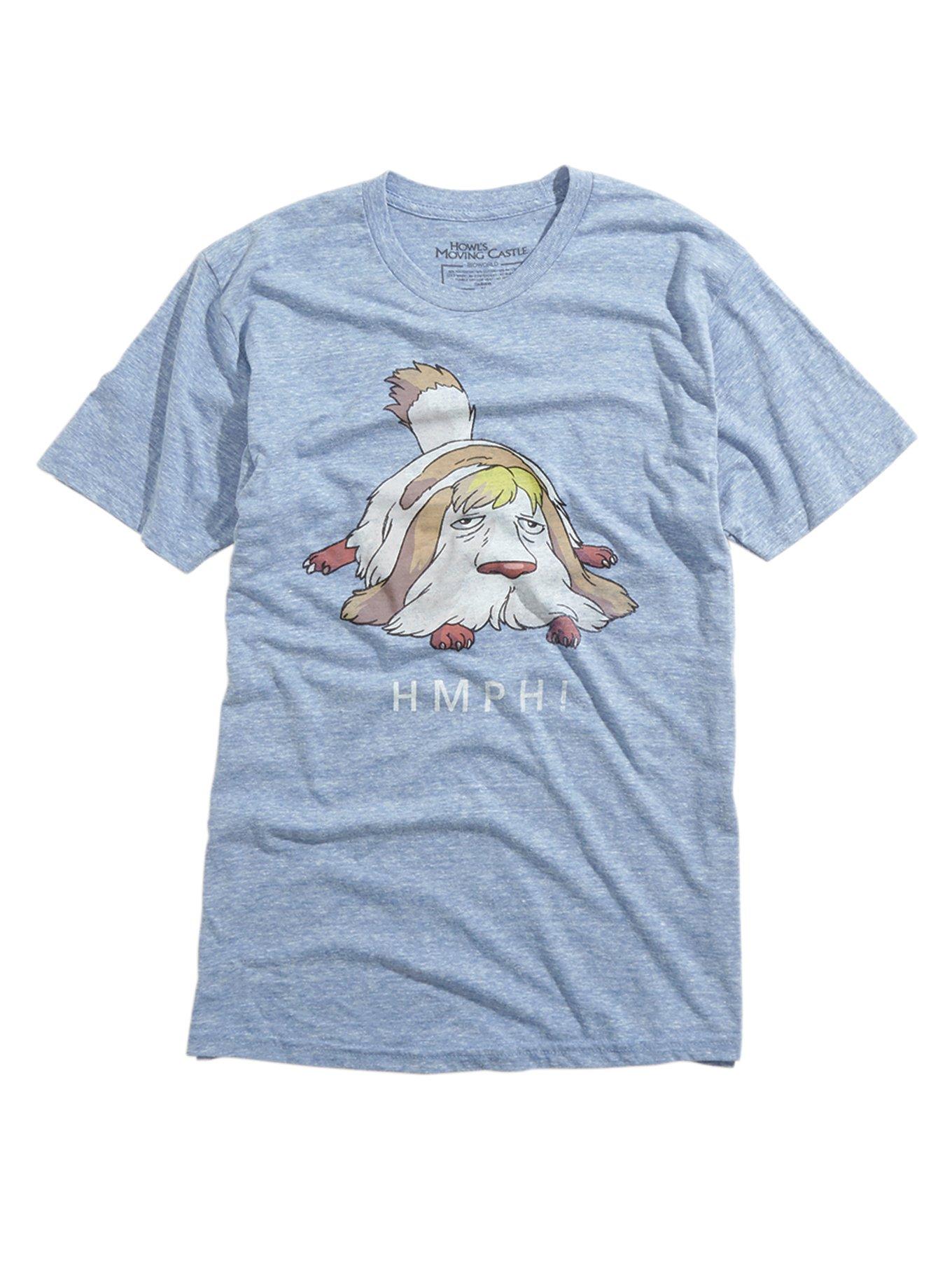 Studio Ghibli Howl’s Moving Castle Heen T-Shirt, BLUE, hi-res