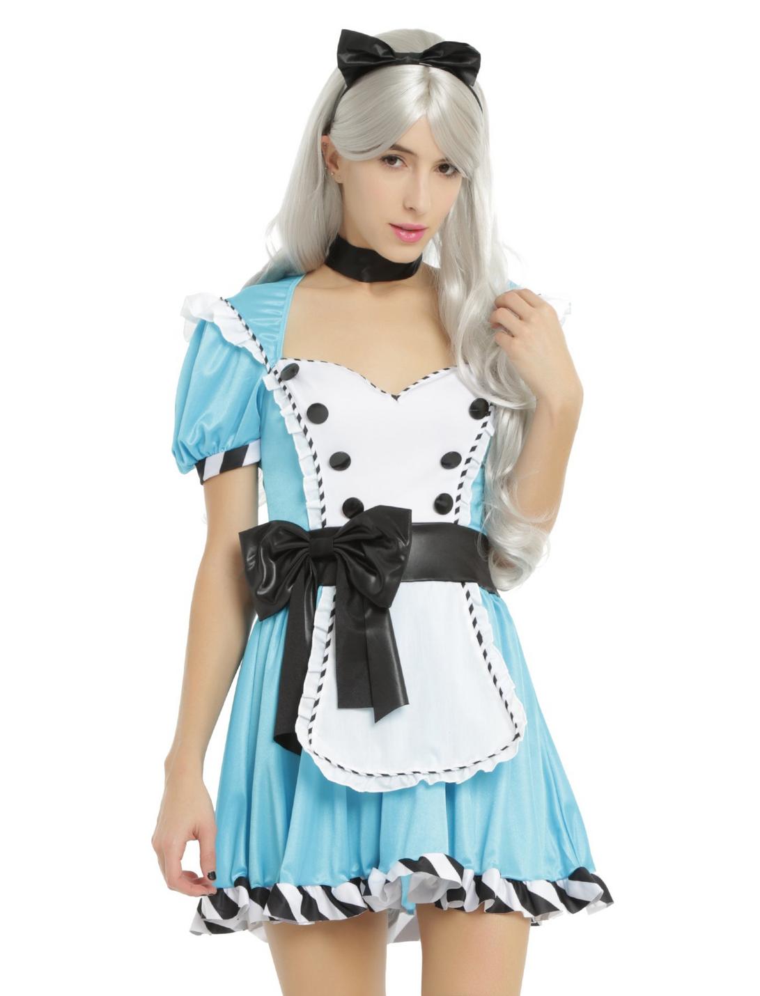 Storybook Alice Costume, BLUE, hi-res