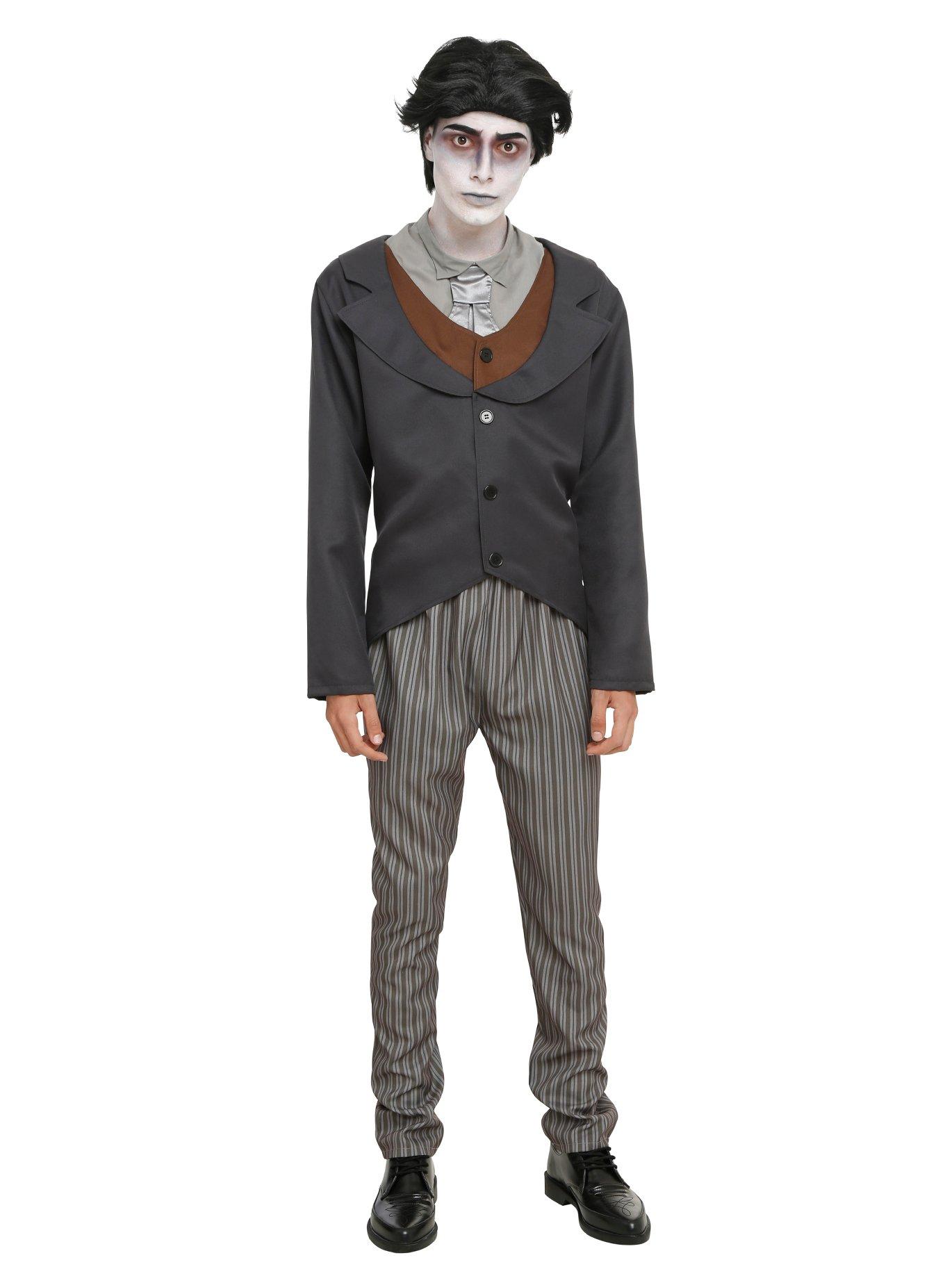 Corpse Bride Victor Costume, GREY, hi-res