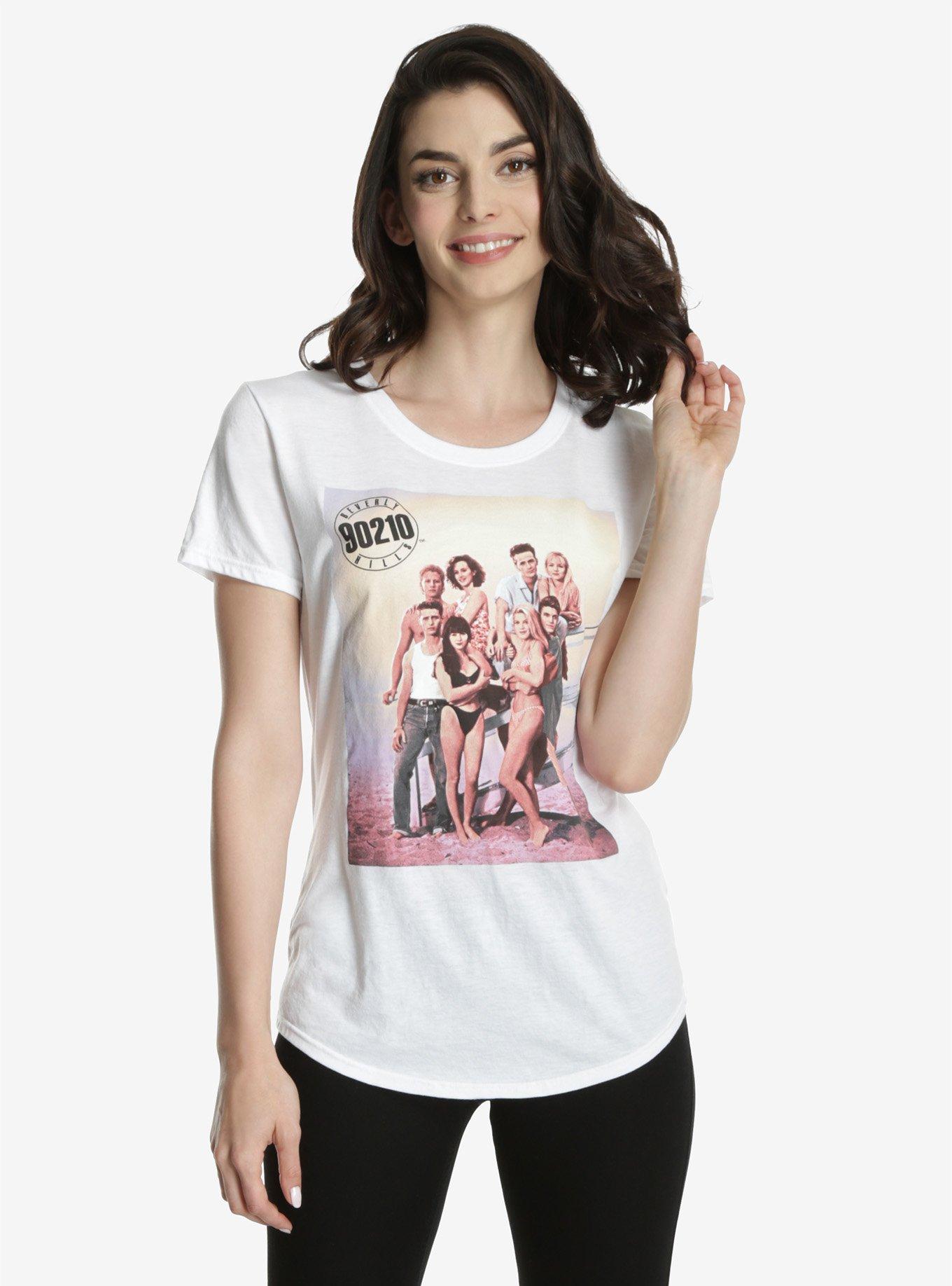 Beverly Hills 90210 Womens Tee, WHITE, hi-res