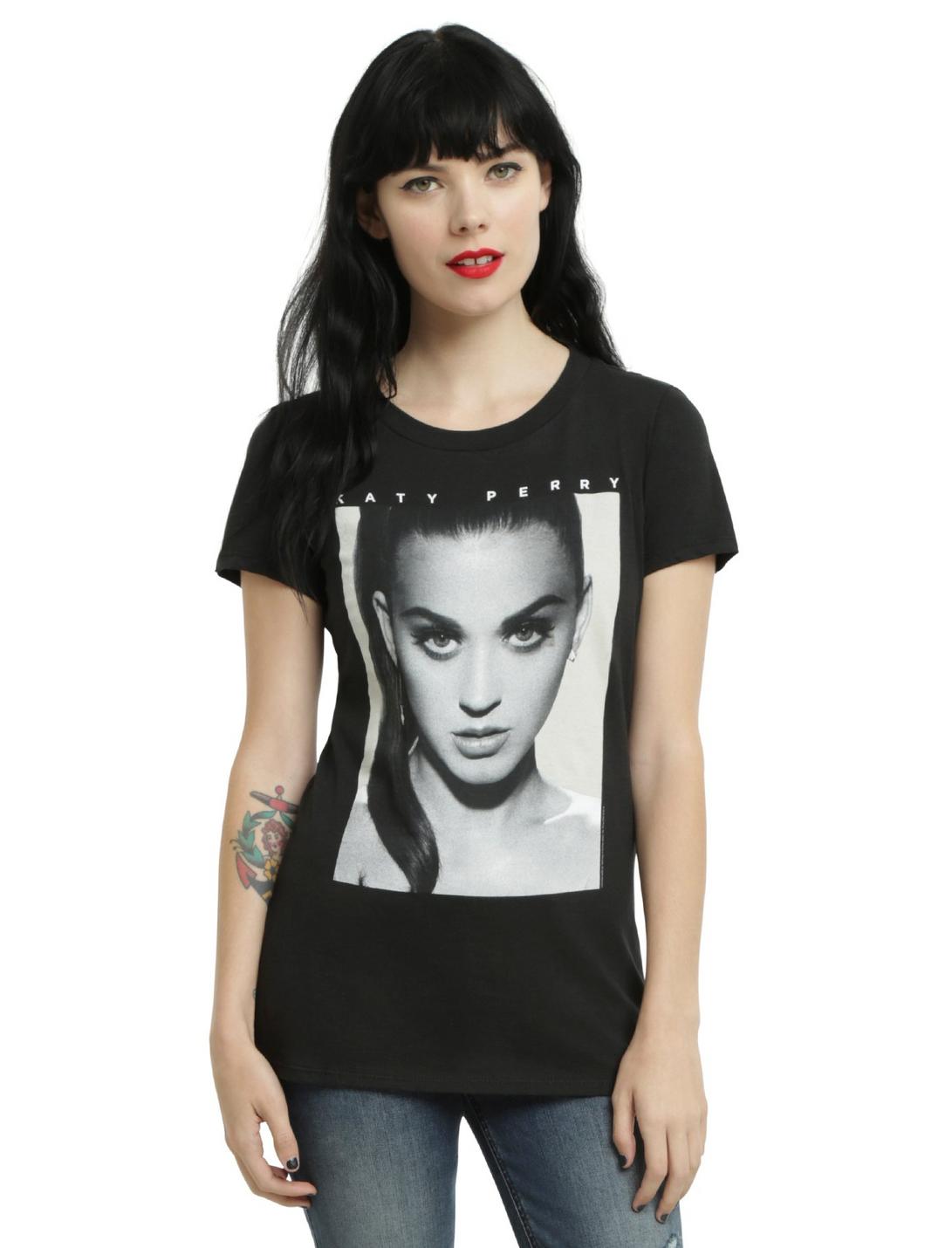 Katy Perry Fierce Face Girls T-Shirt, BLACK, hi-res