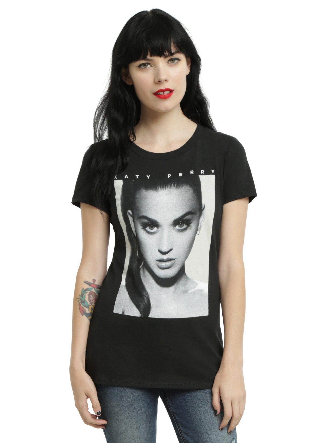 Katy Perry Fierce Face Girls T-Shirt, BLACK, hi-res