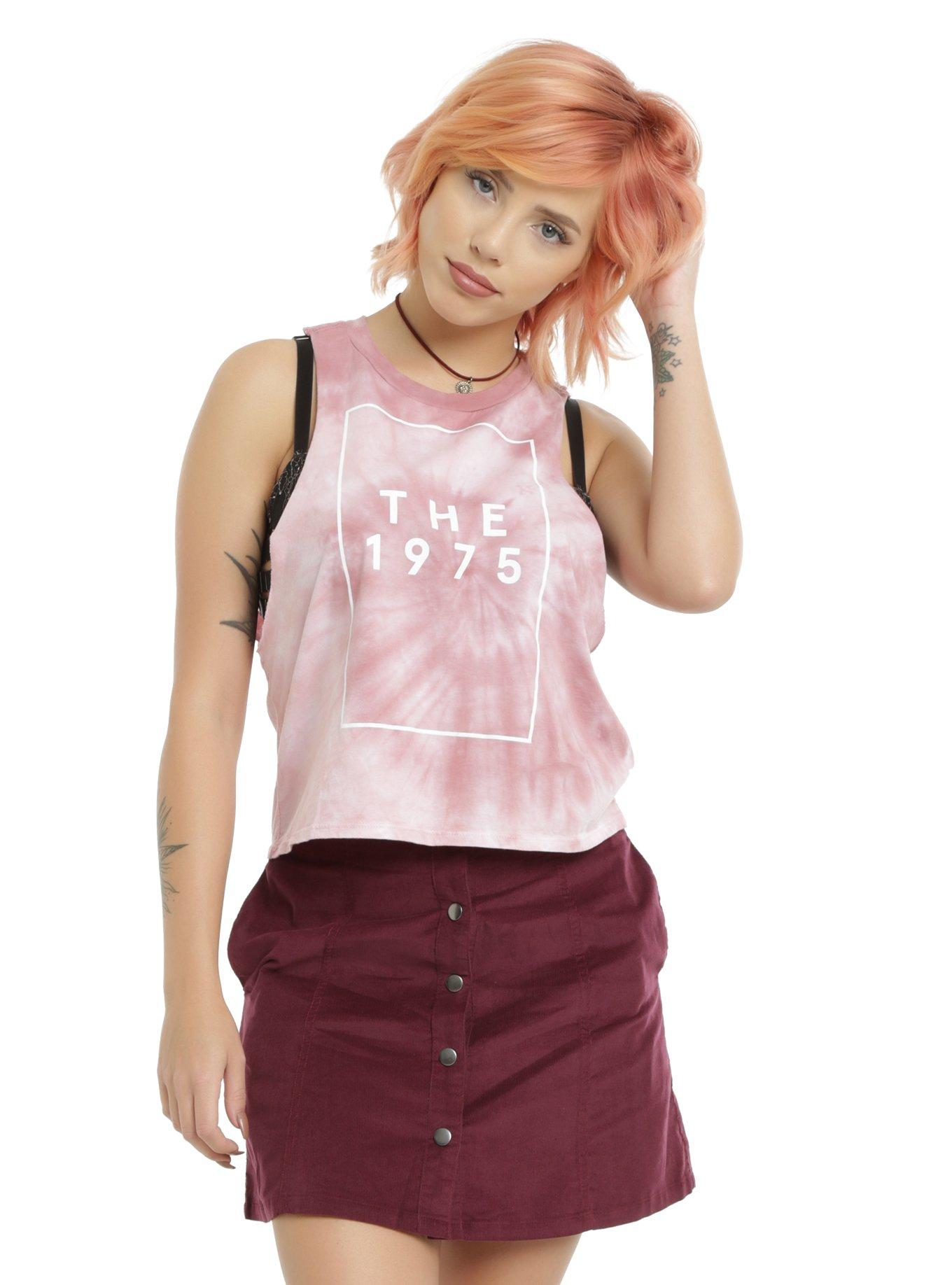 The 1975 Pink Tie Dye Girls Muscle Top, TIE DYE, hi-res