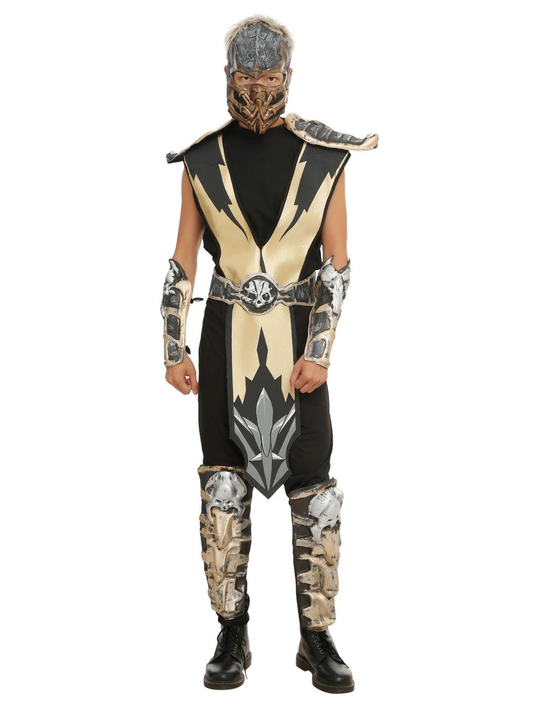 Mortal Kombat Scorpion Costume, BLACK, hi-res