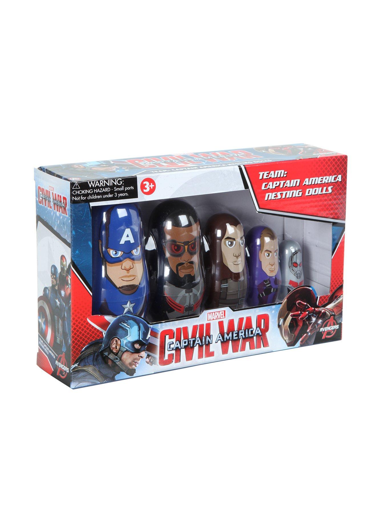 Marvel Captain America: Civil War Team: Captain America Nesting Dolls, , hi-res
