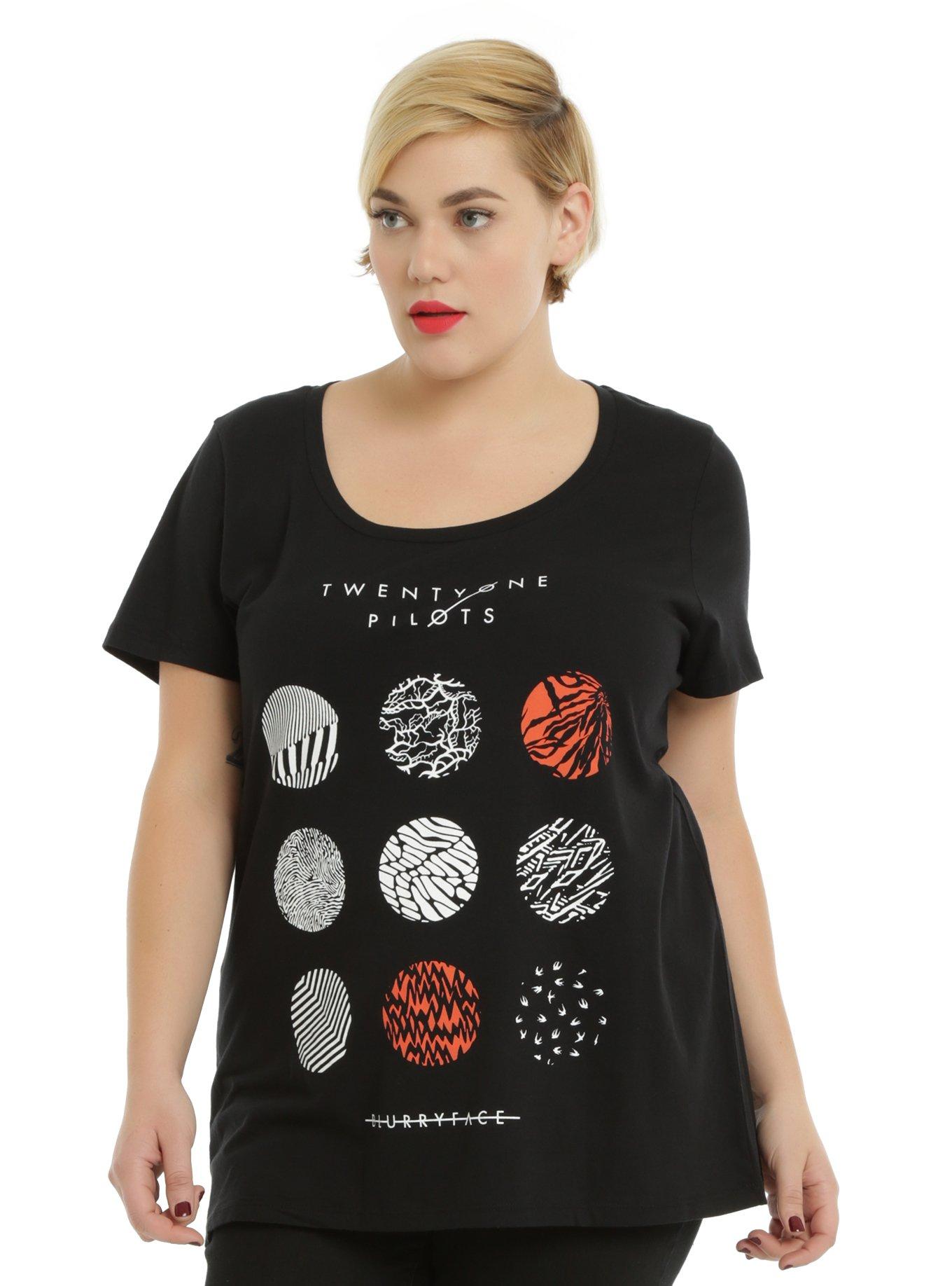 Twenty One Pilots Blurryface Girls T-Shirt, BLACK, hi-res