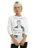 Justin Bieber What Do You Mean Girls Sweatshirt, WHITE, hi-res