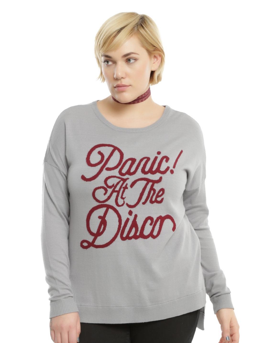 Panic! At The Disco Logo Intarsia Girls Sweater Plus Size | Hot Topic