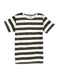 XXX RUDE Black & White Striped T-Shirt, STRIPES, hi-res