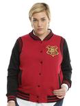 Harry Potter Gryffindor Girls Varsity Jacket Plus Size, RED, hi-res