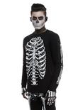 XXX RUDE Skeleton Black Long-Sleeve T-Shirt, BLACK, hi-res