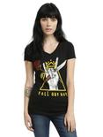 Fall Out Boy Hand Rose Girls T-Shirt, BLACK, hi-res