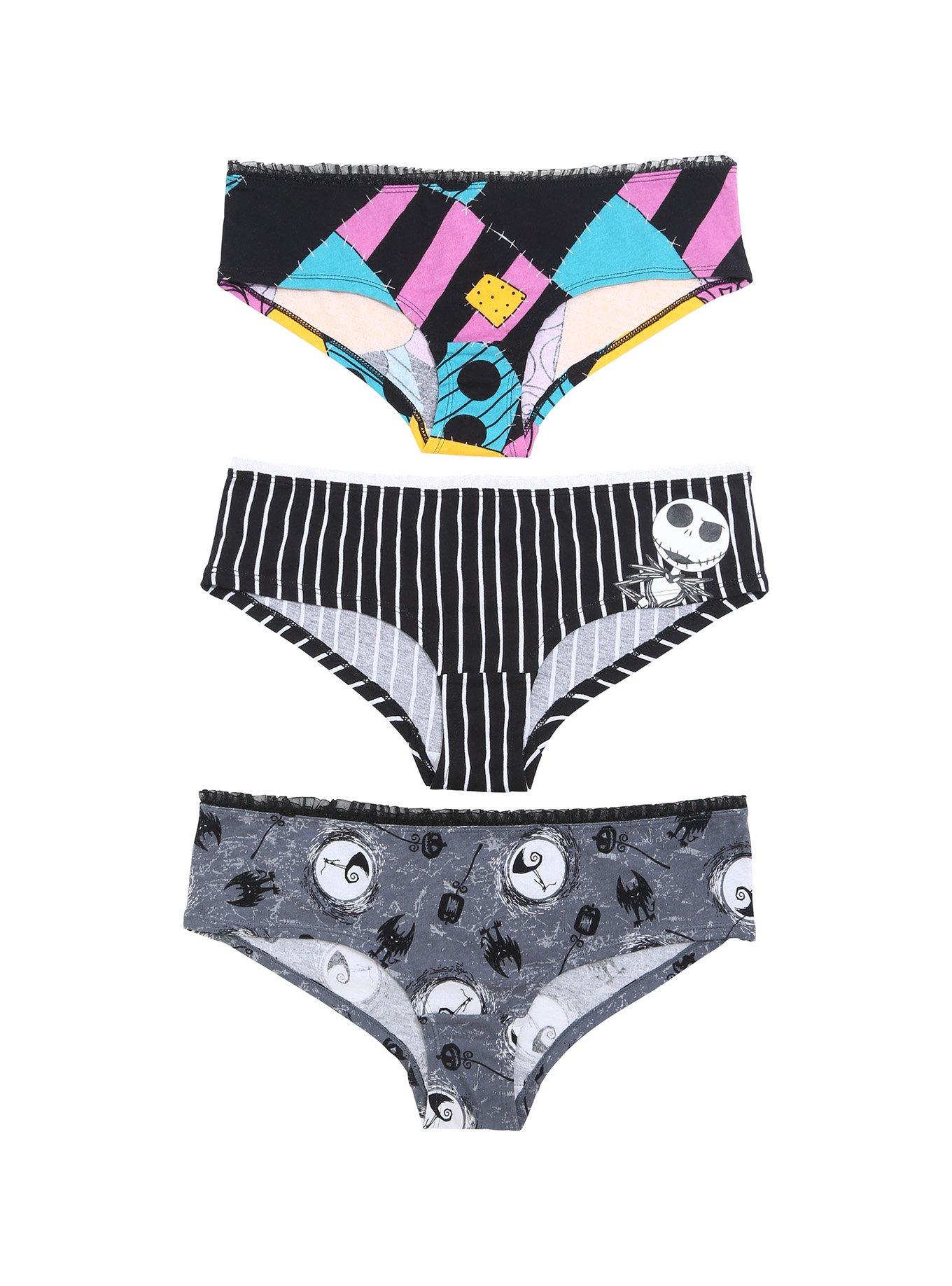 The Nightmare Before Christmas Jack & Sally Panty Set, MULTI, hi-res