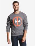Marvel Deadpool Basic Logo Crewneck Sweater, GREY, hi-res