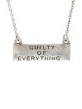 Blackheart Guilty Of Everything Name Plate Necklace, , hi-res