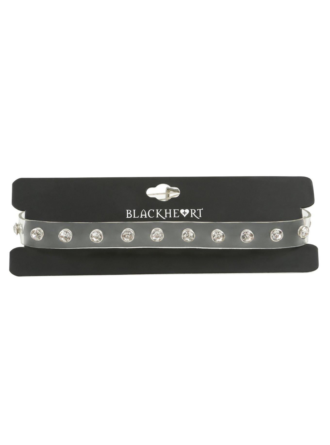 Blackheart Clear Bling Choker, , hi-res